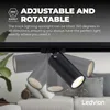 Ledvion systeme rail LED 1m monophase Noir 3 spots sans Voir les images du produit 6