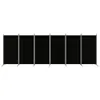 A black room divider with a metal frame, shown against a white background. Voir les images du produit