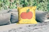 MuchoWow® Outdoor Kissen - Apfel - Obst - Text - 60x60 cm - Produktbild-Vorschau 2