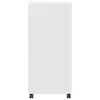 A white rolling cabinet on a white background. Voir les images du produit