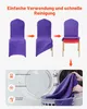Fundas para sillas VEVOR, 50 unidades, lavables y Vista previa de la imagen del producto 5
