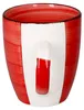 6er Set Chrissi Kaffeebecher Rot 300ml mit Henkel Produktbild-Vorschau 6