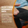 Thermo-Winterhandschuhe Unisex M Schwarz Wasserdicht Wolle Produktbild-Vorschau 4