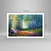 Poster - Poster ohne Rahmen - Wiese Wasser Baum - 91,5x61 Produktbild-Vorschau 4