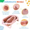 moovkee Babybadewanne Faltbar 80 cm Dunkel Rosa mit Produktbild-Vorschau 5