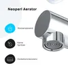 A close-up of a faucet aerator with feature callouts. Produktbild-Vorschau