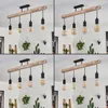 Tubione moderne Deckenlampe aus Holz/Metall in Produktbild-Vorschau 2