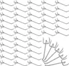 Belle Vous 50Stk Lochwand Haken Einzeln aus Stahl – 10,5cm Produktbild-Vorschau 1