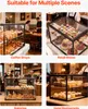 VEVOR Gebäckvitrine 2-stöckig, Gewerbliche Bäckereivitrine Produktbild-Vorschau 7
