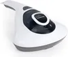 A white and gray handheld vacuum cleaner with a black accent on a white background. Produktbild-Vorschau