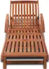 A wooden sun lounger shown from a top-down perspective against a white background. Náhľad obrázku produktu
