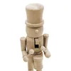 A wooden nutcracker in the shape of a drummer, standing against a white background. Produktbild-Vorschau