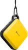 A yellow and black tactical power bank is hanging from a carabiner. Produktbild-Vorschau