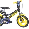A close-up view of a Batman-themed children's bicycle, displayed against a white background. Anteprima dell’immagine prodotto