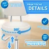 TRESKO® Taboret obrotowy z oparciem 150 kg Beżowy | Taboret Podgląd zdjęcia produktu 5