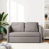 vidaXL Bodensofa mit Schlaffunktion Taupe 112x174x55 cm Produktbild-Vorschau 3