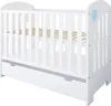 ZEE HEART Set Weiß Babybett 120x60 mit Schublade + Produktbild-Vorschau 2
