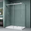 A modern bathroom with a glass shower enclosure. Produktbild-Vorschau