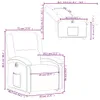 vidaXL Fauteuil relax releveur électrique noir velours Voir les images du produit 8