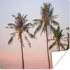 MuchoWow® Poster Tropisch - Palmen - Sonnenuntergang 50x50 Produktbild-Vorschau 1