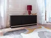 Sideboard mit 3 Türen - Mit LED-Beleuchtung - MDF - Schwarz Produktbild-Vorschau 3