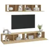 vidaXL 4-tlg. TV-Schrank-Set Sonoma-Eiche Holzwerkstoff -  Produktbild-Vorschau 9