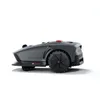 A robotic lawnmower is shown in a studio setting against a white background. Produktbild-Vorschau
