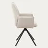 HOMLA LUGRO Drehstuhl, beige, 56x60x82 cm Produktbild-Vorschau 3