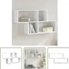 The Living Store Nástenná polica biela 100x20x53 cm Náhľad obrázku produktu 2