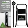 Trittleiter 2 Stufen klappbar 150 kg Anti-Rutsch Produktbild-Vorschau 6