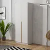 Kleiderschrank Pablo 90 cm, weiß gold mit Einlegeplatten, Produktbild-Vorschau 2