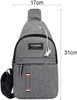 2-er Set Sling Bag Herren Crossbody Tasche Brusttasche Produktbild-Vorschau 5