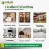 A collage showing different locations where a product can be used, with text and a logo. Produktbild-Vorschau