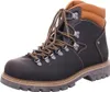 A single brown leather hiking boot shown from a three-quarter side view against a white background. Anteprima dell’immagine prodotto