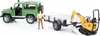 bruder Land Rover Defender  mit Mini-Bagger , Maßstab 1:16 Produktbild-Vorschau 31