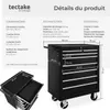 Servante d'atelier 7 tiroirs - noir Voir les images du produit 6