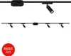 Collage of track lighting systems against a white background, with a red 'BASIC Set' badge. Anteprima dell’immagine prodotto