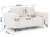 Cardea - Moderne Polstergarnitur 3+2+1 in Bubble-Optik aus Produktbild-Vorschau 16