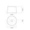 2x sossai Türstopper NTS1 | ANKE | Braun Produktbild-Vorschau 4