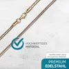 Collier en acier inoxydable, chaîne serpent, 3,2 mm, Voir les images du produit 2