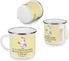 Mr. & Mrs. Panda Camping Emaille Tasse Super Tante - Gelb Produktbild-Vorschau 4