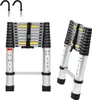 Scala telescopica Clanmacy argento 2,6 m Con ganci Scala di Anteprima dell’immagine prodotto 1