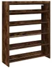 vidaXL Étagère à chaussures chêne fumé 80x25x100 cm Bois Voir les images du produit 1