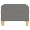 vidaXL Tabouret de pied gris foncé 70x55x41 cm Tissu Voir les images du produit 4