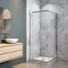 120x76x195cm uschkabine Eckeinstieg Schiebetür Produktbild-Vorschau 3