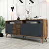 Skye Decor, Milan - Ořech, antracit, skříně do obývacího Náhled obrázku produktu 2