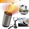 Collage of images showing a car heater/purifier, its accessories, and how it is used in a car. Anteprima dell’immagine prodotto