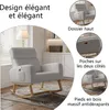 ProximaX Mid-Century Fauteuil à bascule rembourré moderne Voir les images du produit 5