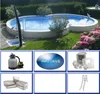 Stahlwandpool Set (9-teil) halbhoch achtform Cannes Produktbild-Vorschau 8