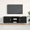 vidaXL TV skříňka vzhled černého dubu 150 x 30 x 50 cm Náhled obrázku produktu 4